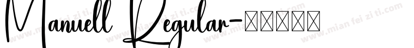Manuell Regular字体转换